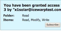 Email Notification of GroupWare Subscriptions